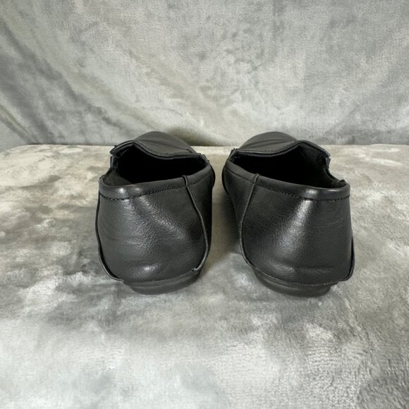 Style & Co womens size 6M leather black slip on loafers - Picture 2 of 16